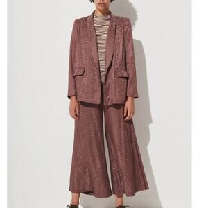 Rachel Comey Sz 4 Lang Jacket Wharf Pant Suit Set Cocoa Leopard Jacquard $1190
